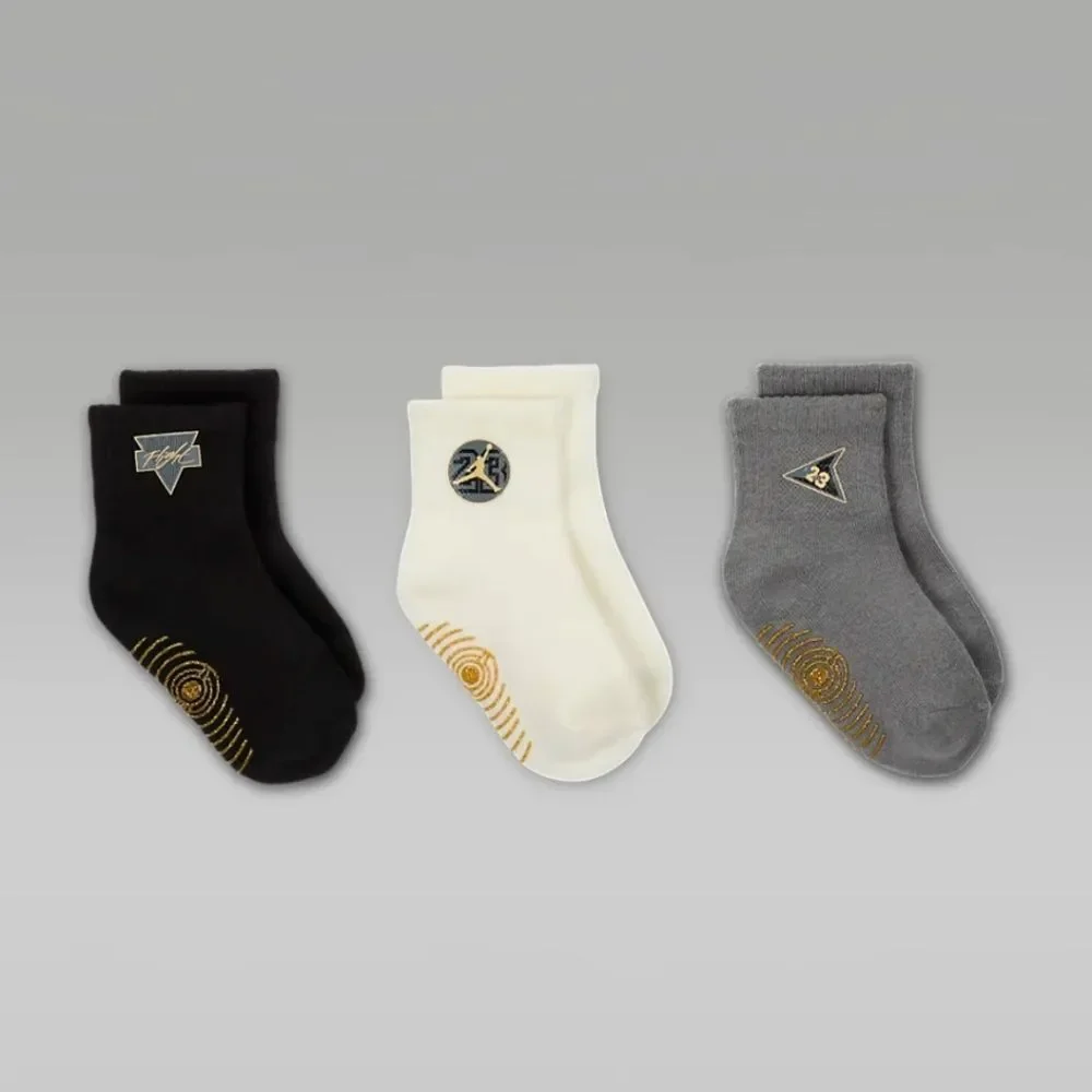 Jordan See Me Shine 3-PK Gripper Socks‎